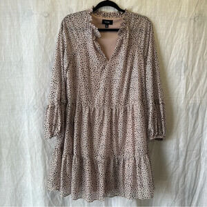 MSK Long Sleeve Ruffle Dress Women’s Size Medium